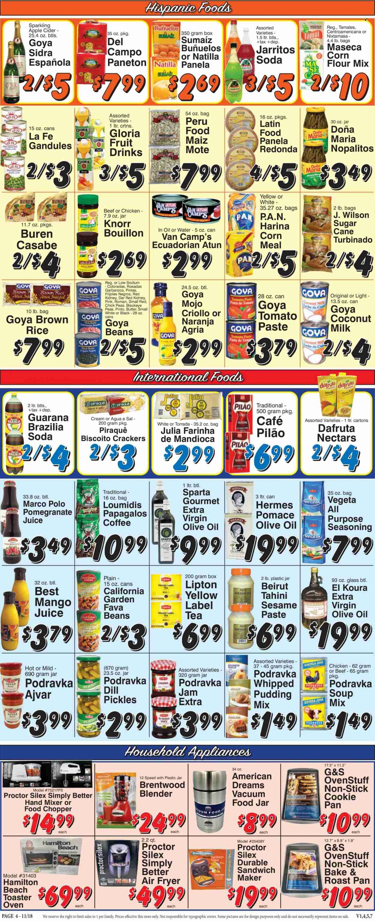 Trade Fair Supermarket (NY) Weekly Ad Flyer Specials November 18 to November 24, 2022