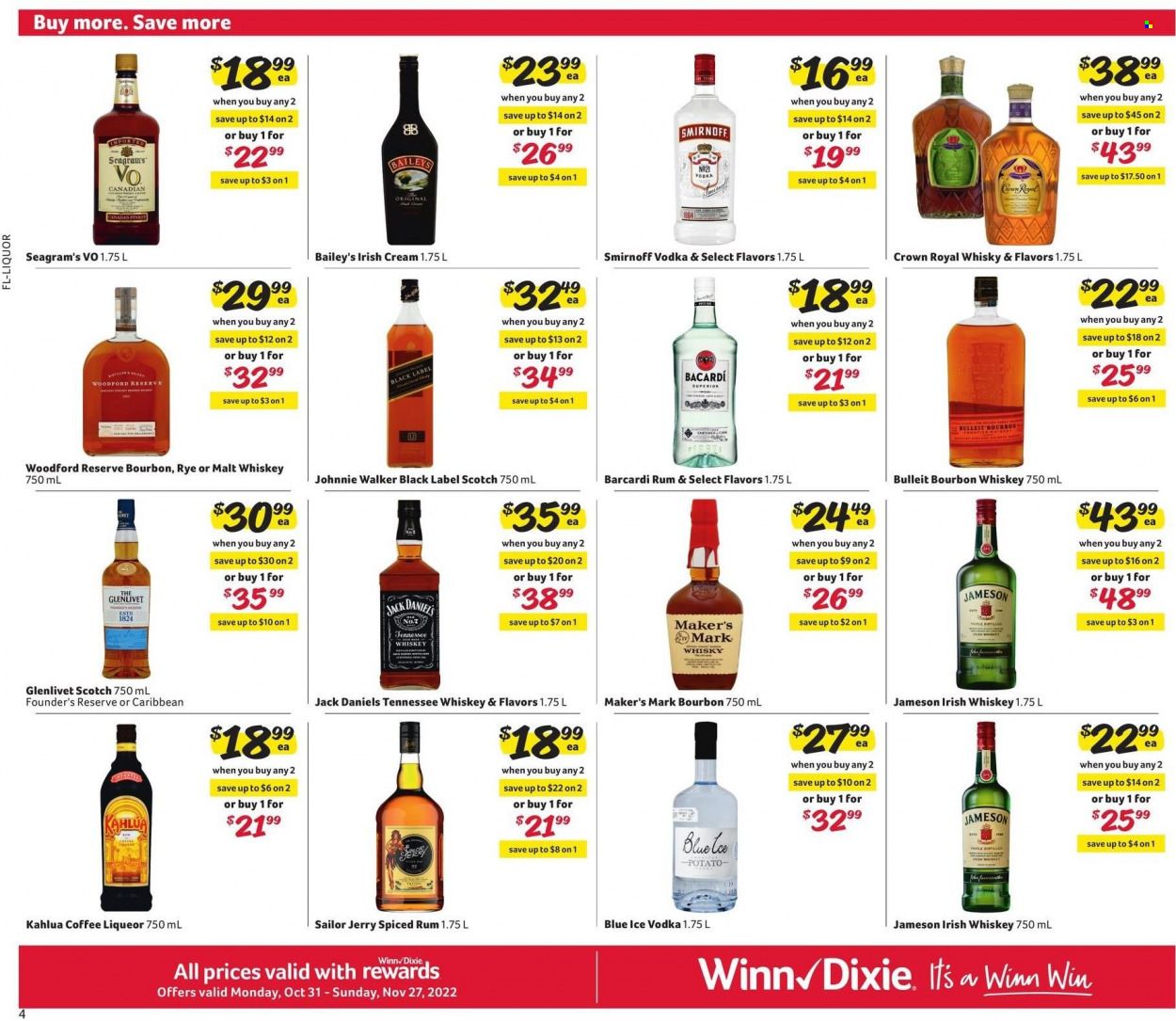 Winn Dixie (AL, FL, GA, LA) Weekly Ad Flyer Specials October 31 to November 27, 2022