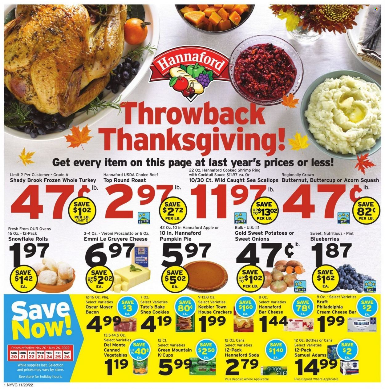 Hannaford (NY) Weekly Ad Flyer Specials November 20 to November 26, 2022