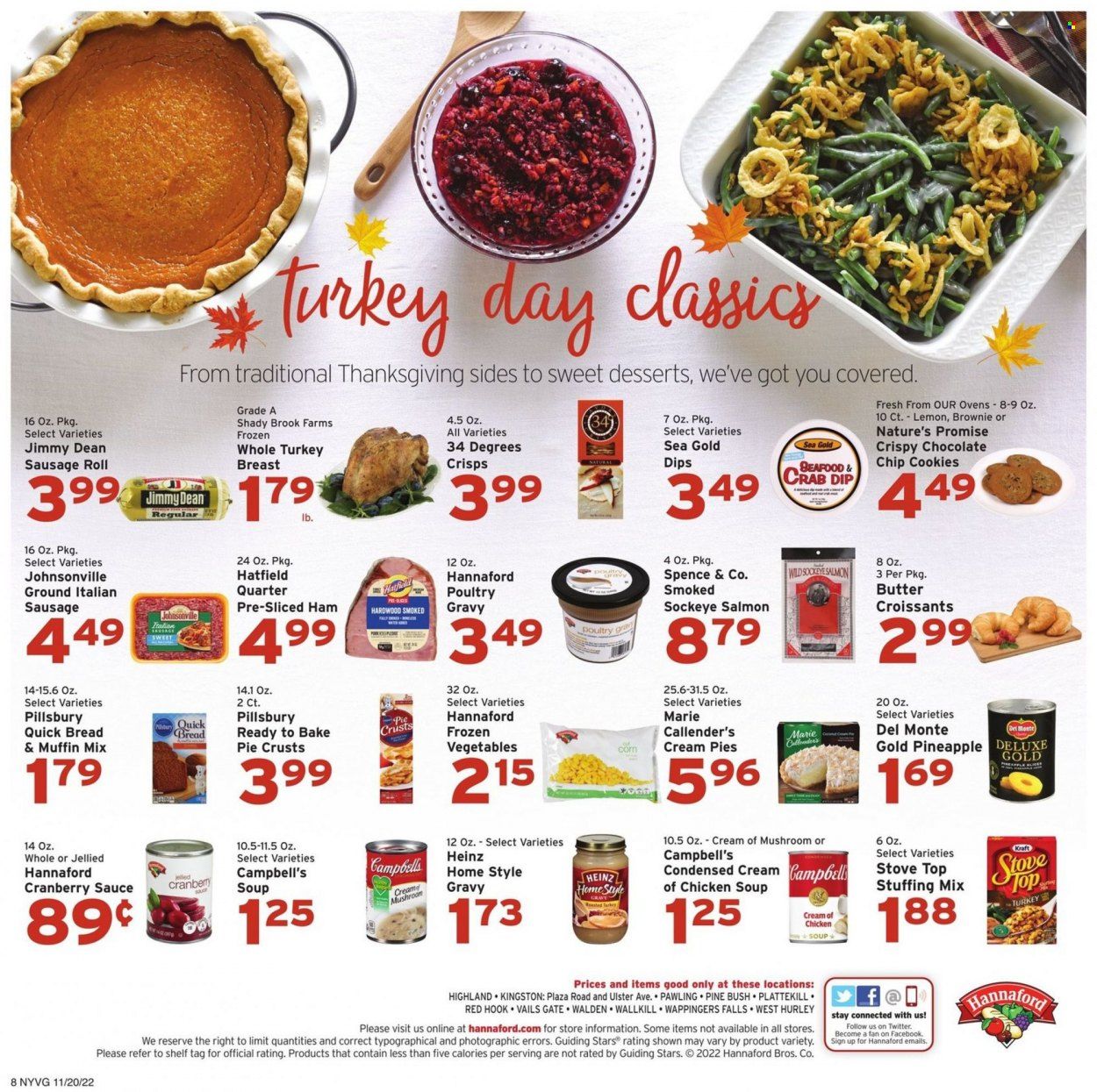 Hannaford (NY) Weekly Ad Flyer Specials November 20 to November 26, 2022