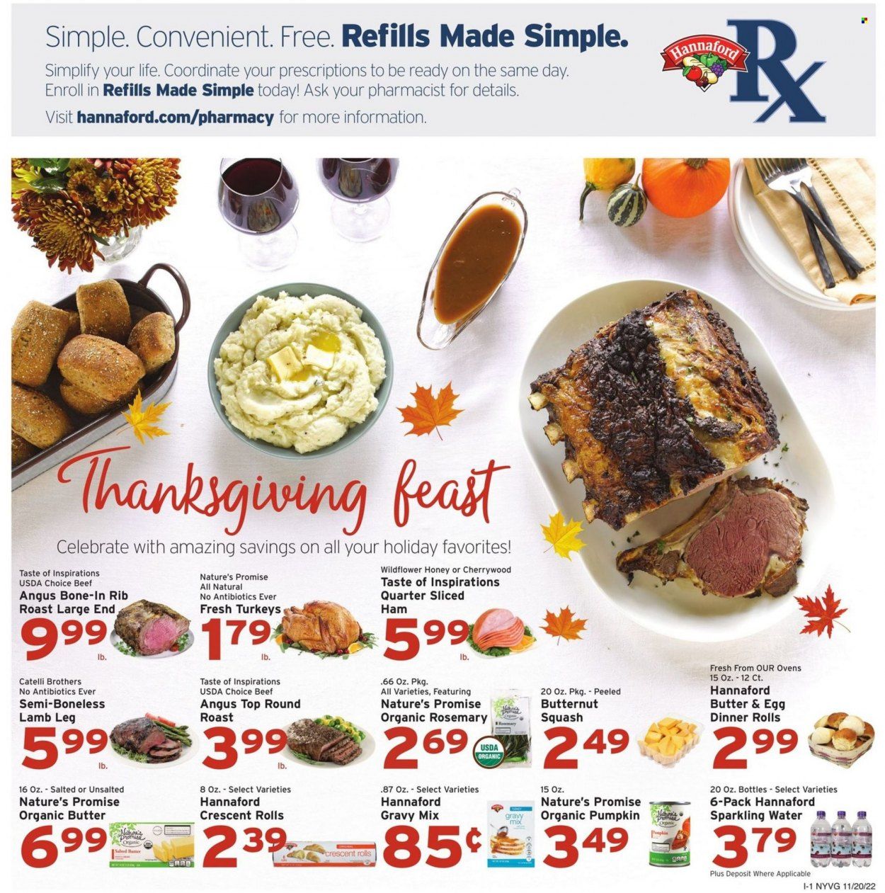 Hannaford (NY) Weekly Ad Flyer Specials November 20 to November 26, 2022