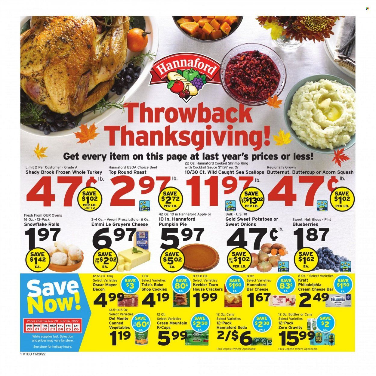 Hannaford (VT) Weekly Ad Flyer Specials November 20 to November 26, 2022
