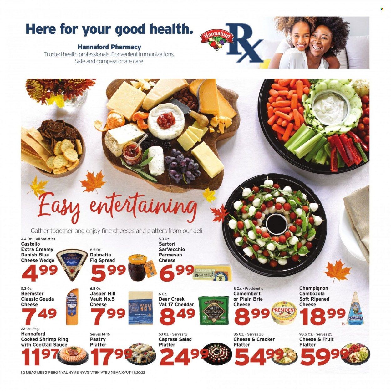 Hannaford (VT) Weekly Ad Flyer Specials November 20 to November 26, 2022