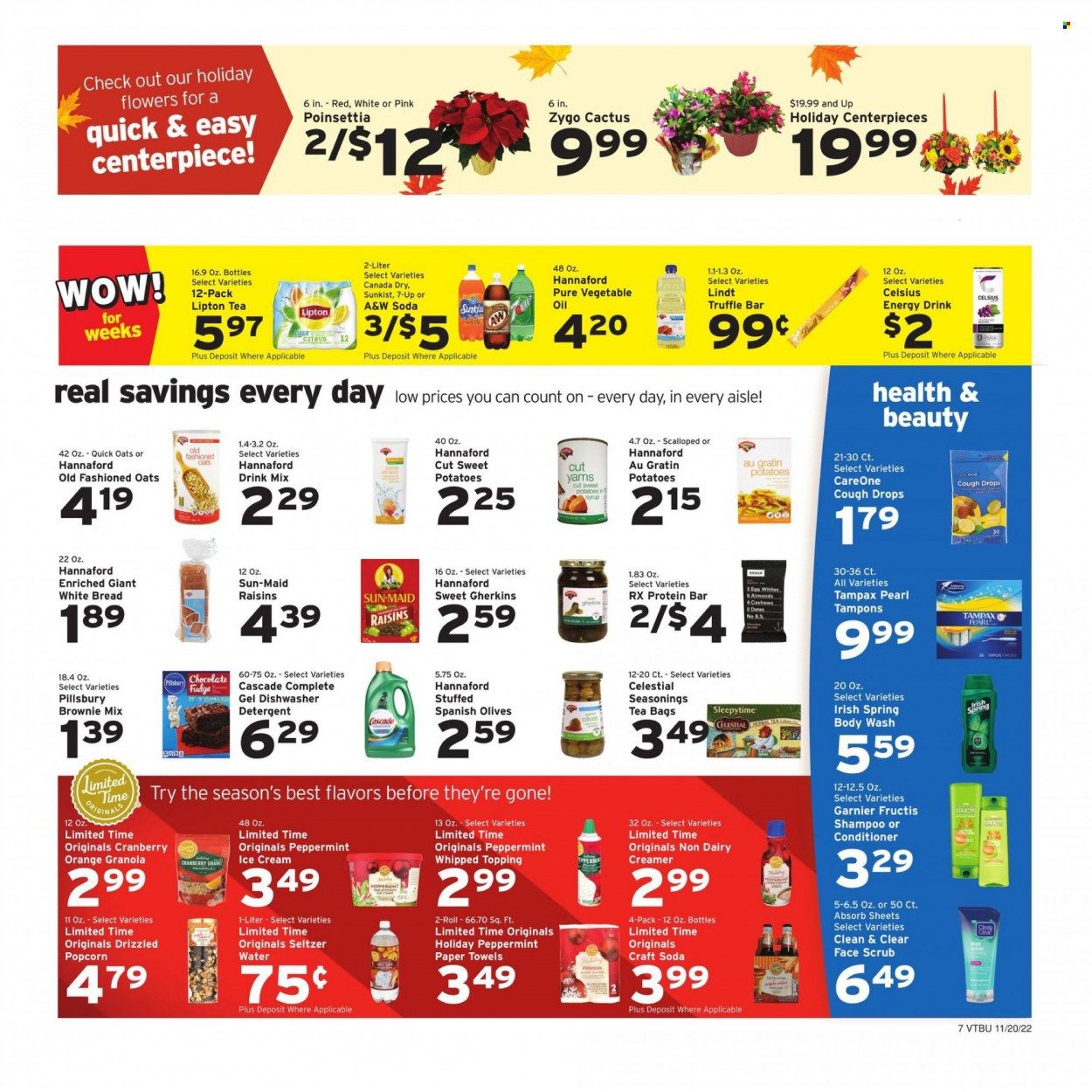 Hannaford (VT) Weekly Ad Flyer Specials November 20 to November 26, 2022