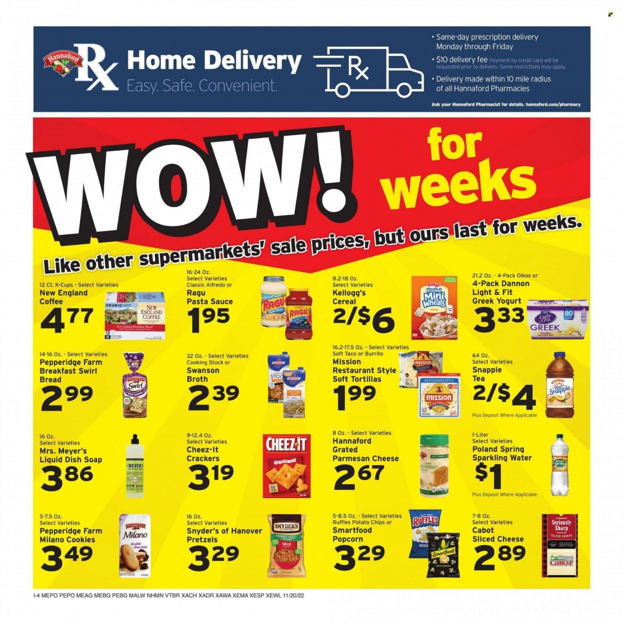 Hannaford (NH) Weekly Ad Flyer Specials November 20 to November 26, 2022