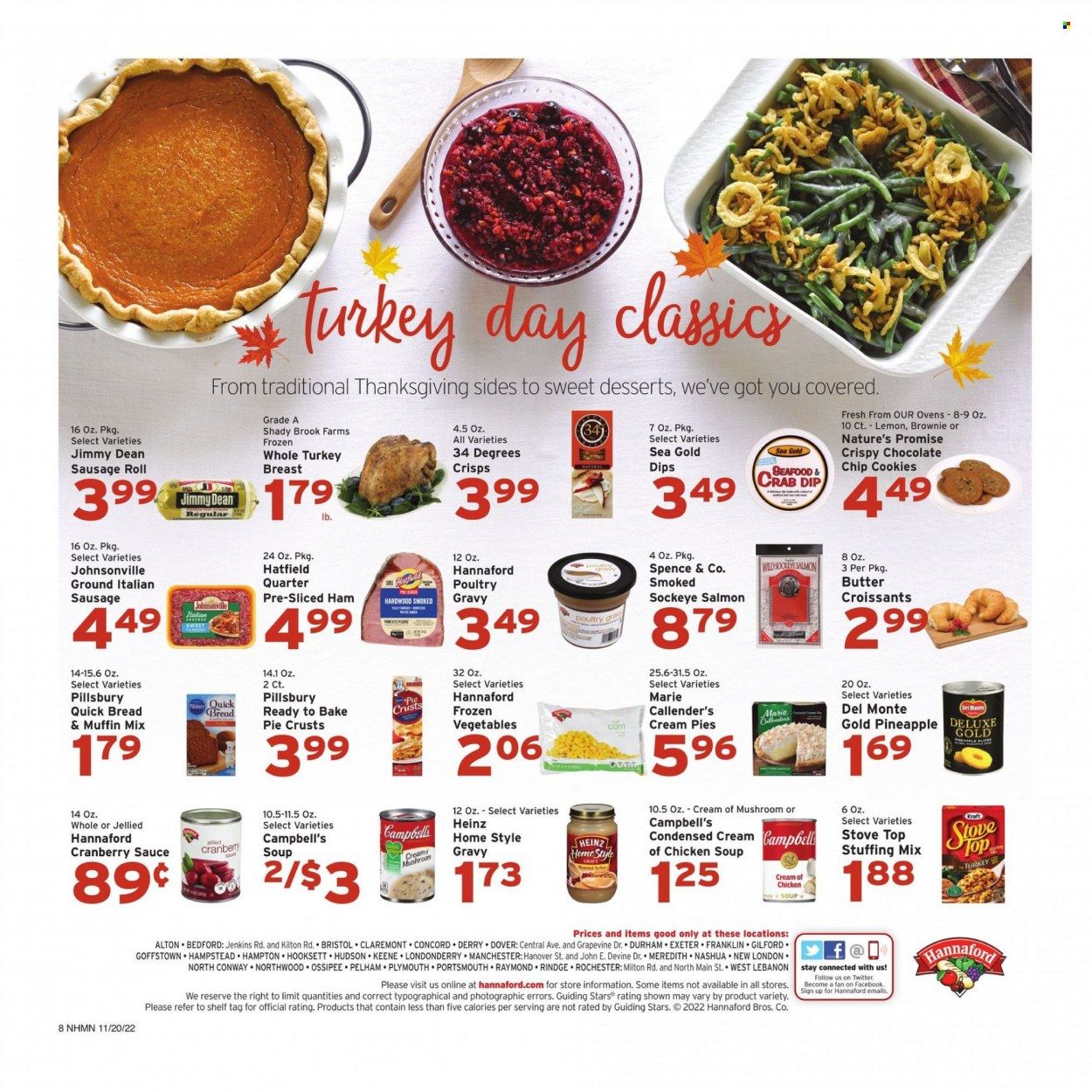 Hannaford (NH) Weekly Ad Flyer Specials November 20 to November 26, 2022