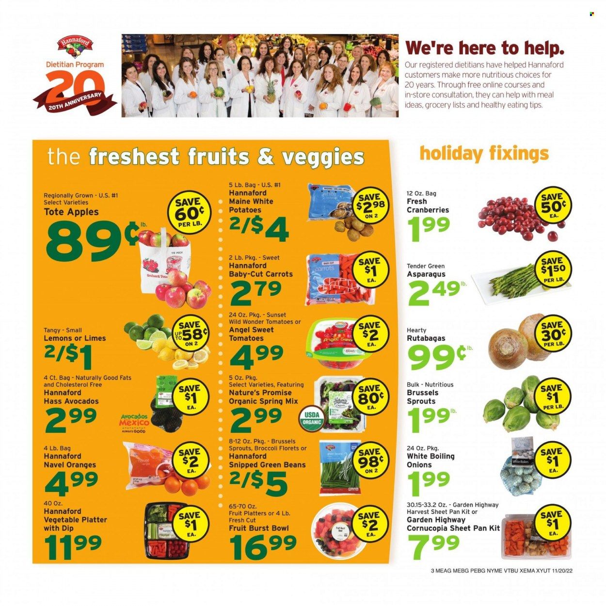Hannaford (ME) Weekly Ad Flyer Specials November 20 to November 26, 2022