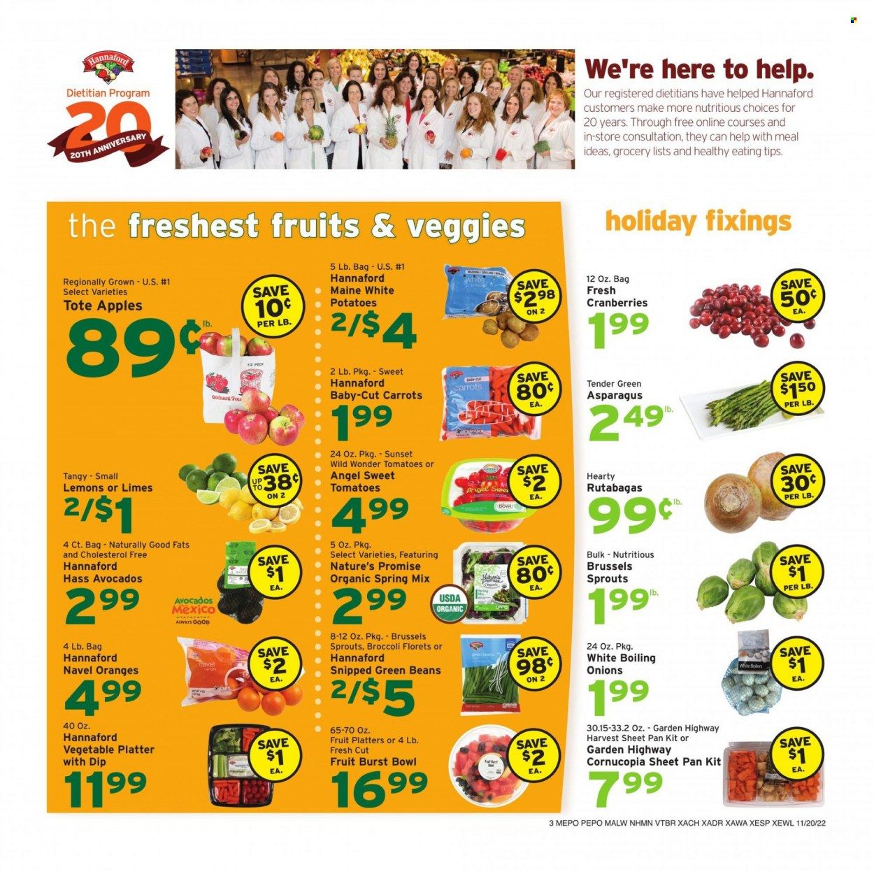 Hannaford (MA) Weekly Ad Flyer Specials November 20 to November 26, 2022