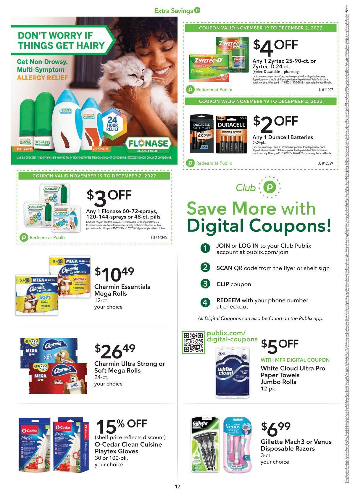 Publix (AL, FL, GA, NC, SC, TN) Weekly Ad Flyer Specials November 19 to December 2, 2022