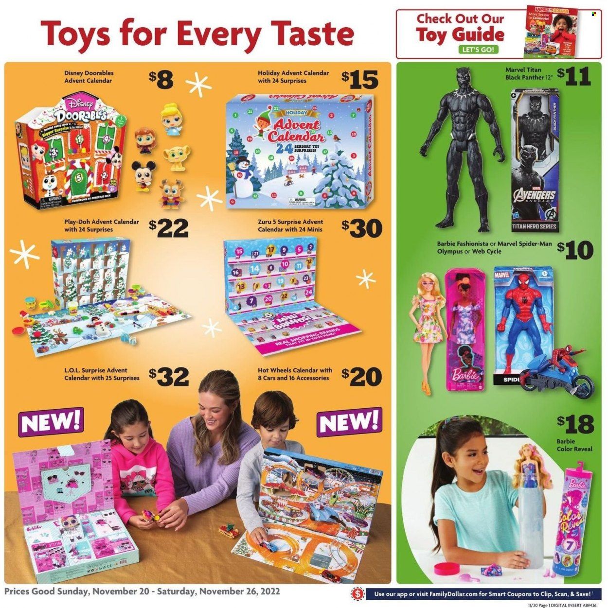 Family Dollar Weekly Ad Flyer Specials November 20 to November 26, 2022