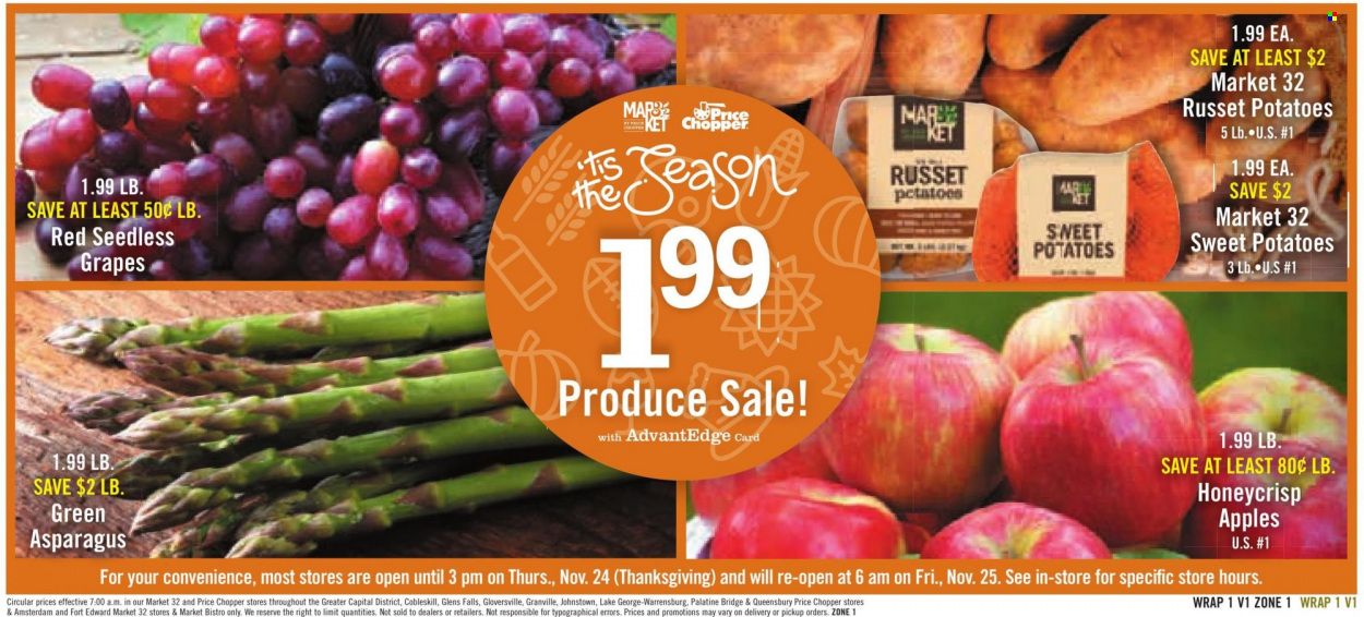 Price Chopper (CT, NY, PA, VT) Weekly Ad Flyer Specials November 20 to November 26, 2022