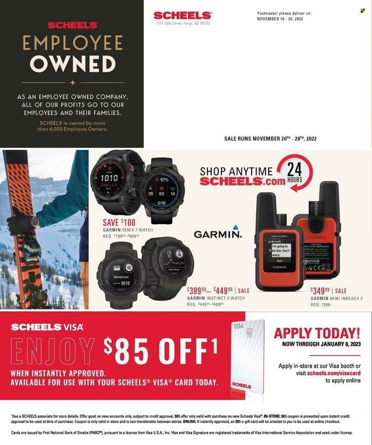 SCHEELS Weekly Ad Flyer Specials November 20 to November 28, 2022