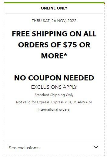 JOANN Weekly Ad Flyer Specials November 26 to November 26, 2022