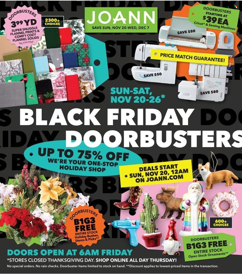 JOANN Weekly Ad Flyer Specials November 20 to December 7, 2022