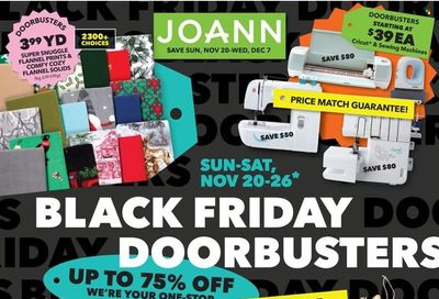 JOANN Weekly Ad Flyer Specials November 20 to December 7, 2022