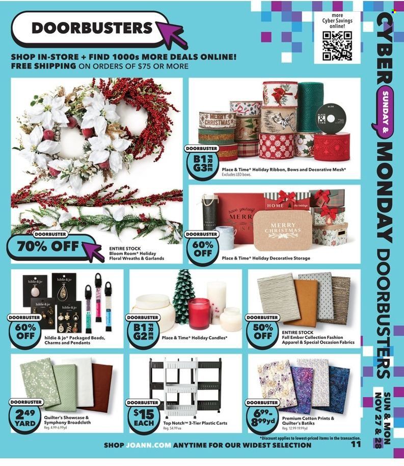 JOANN Weekly Ad Flyer Specials November 20 to December 7, 2022