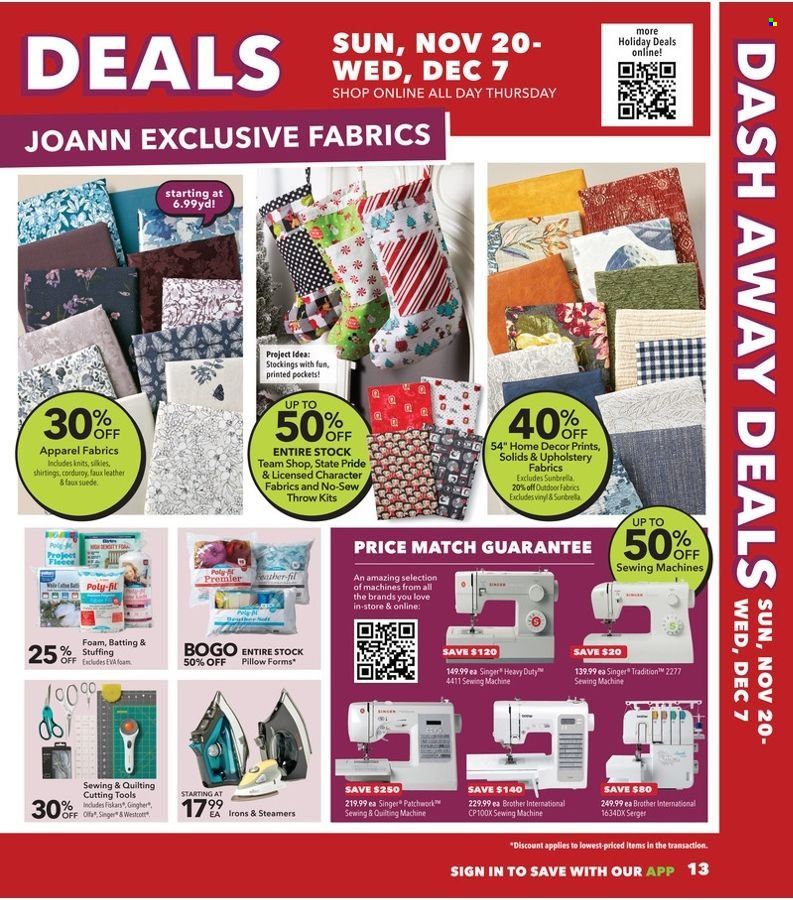 JOANN Weekly Ad Flyer Specials November 20 to December 7, 2022