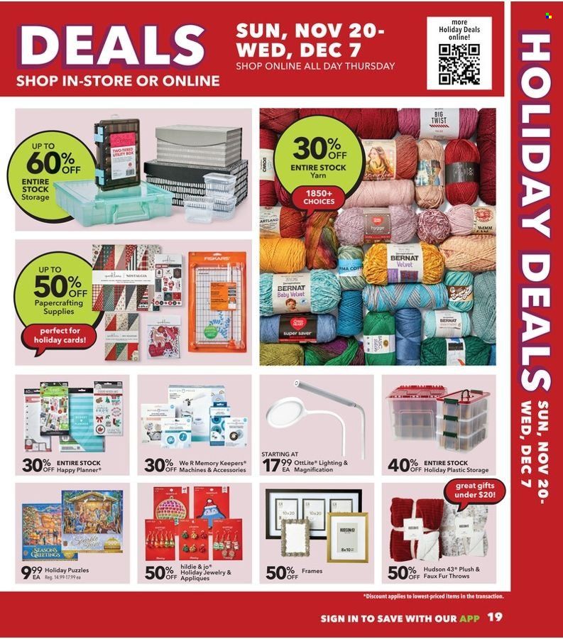 JOANN Weekly Ad Flyer Specials November 20 to December 7, 2022