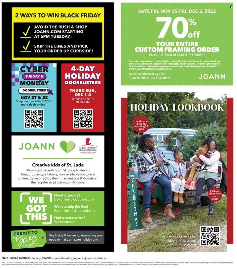 JOANN Weekly Ad Flyer Specials November 20 to December 7, 2022