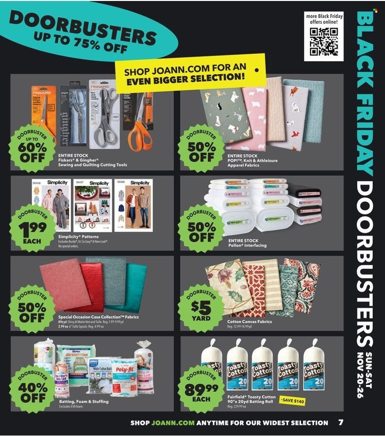 JOANN Weekly Ad Flyer Specials November 20 to December 7, 2022