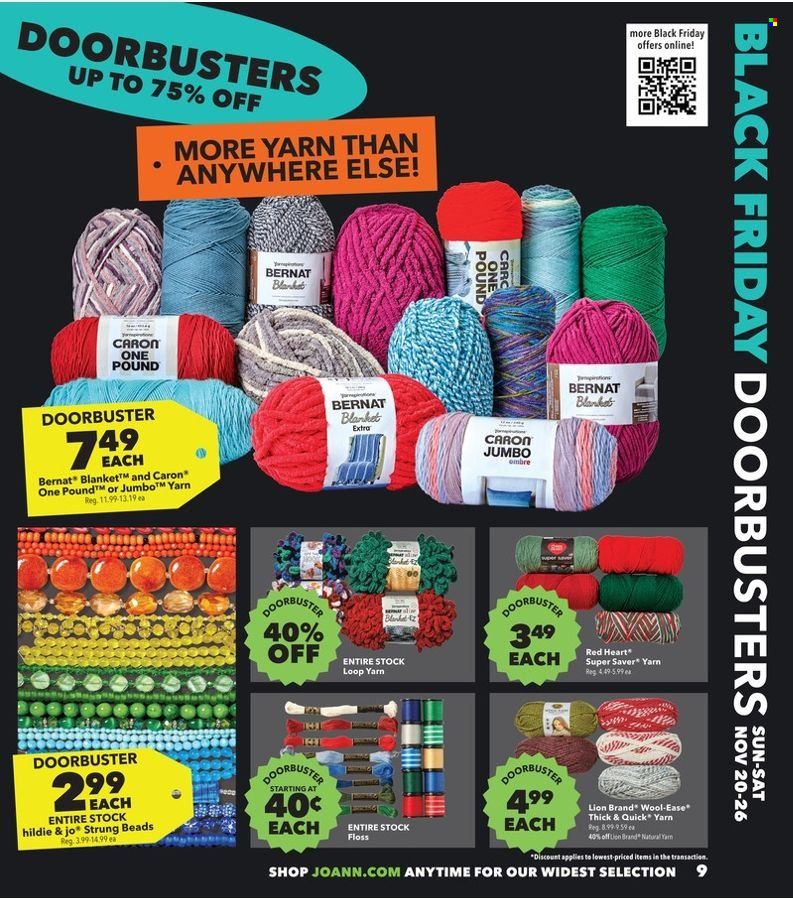 JOANN Weekly Ad Flyer Specials November 20 to December 7, 2022