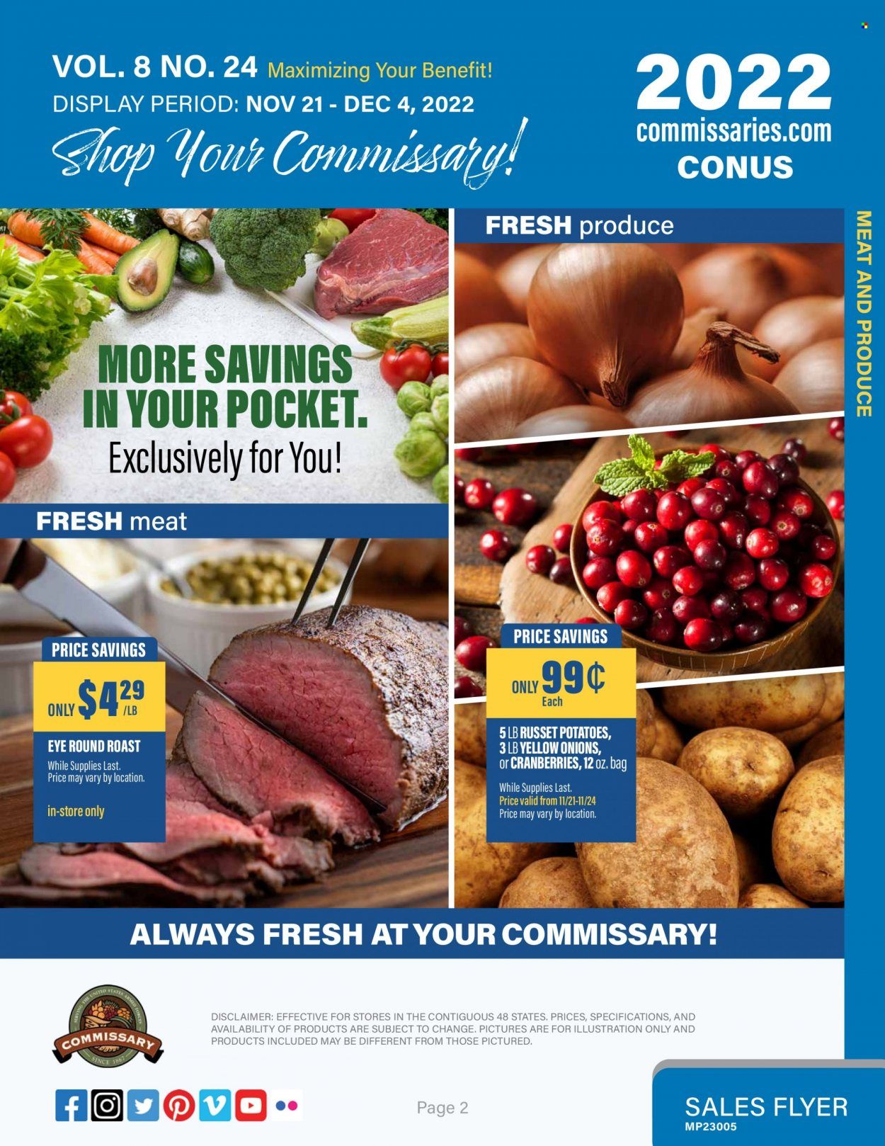Commissary Weekly Ad Flyer Specials November 21 to December 4, 2022