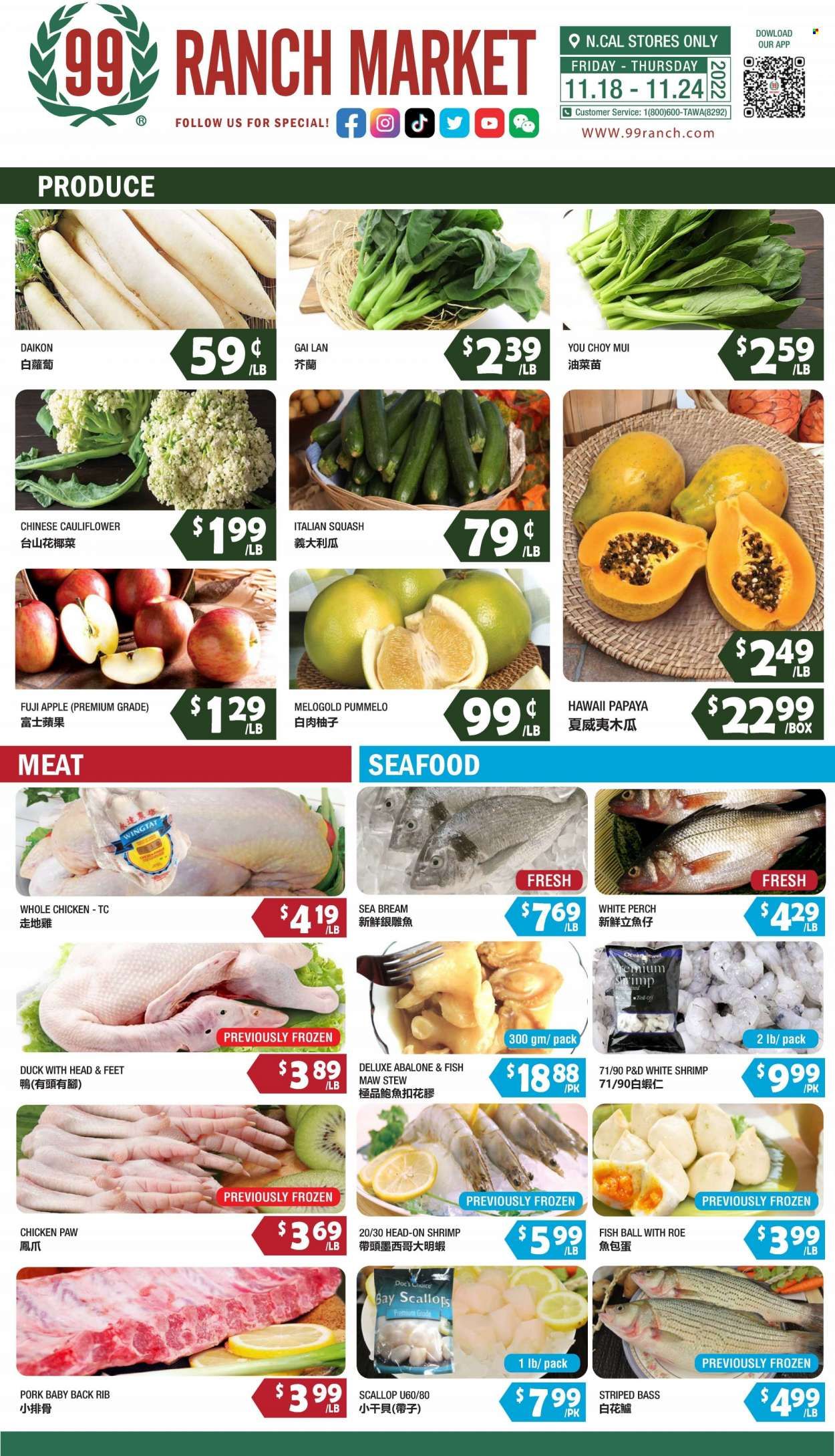 99 Ranch Market (92, CA) Weekly Ad Flyer Specials November 18 to November 24, 2022
