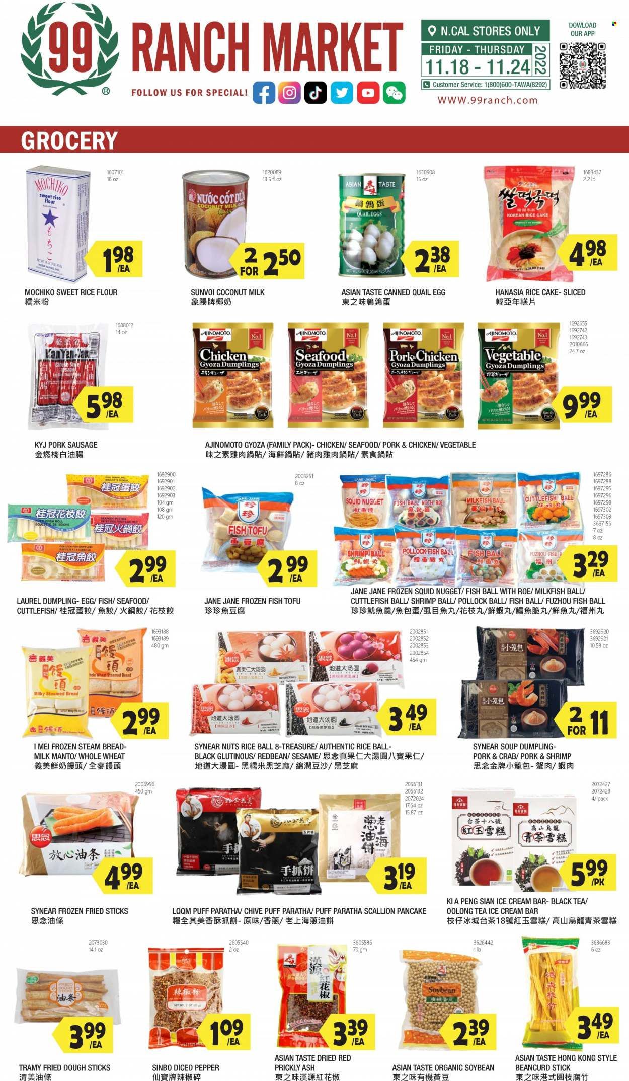 99 Ranch Market (92, CA) Weekly Ad Flyer Specials November 18 to November 24, 2022