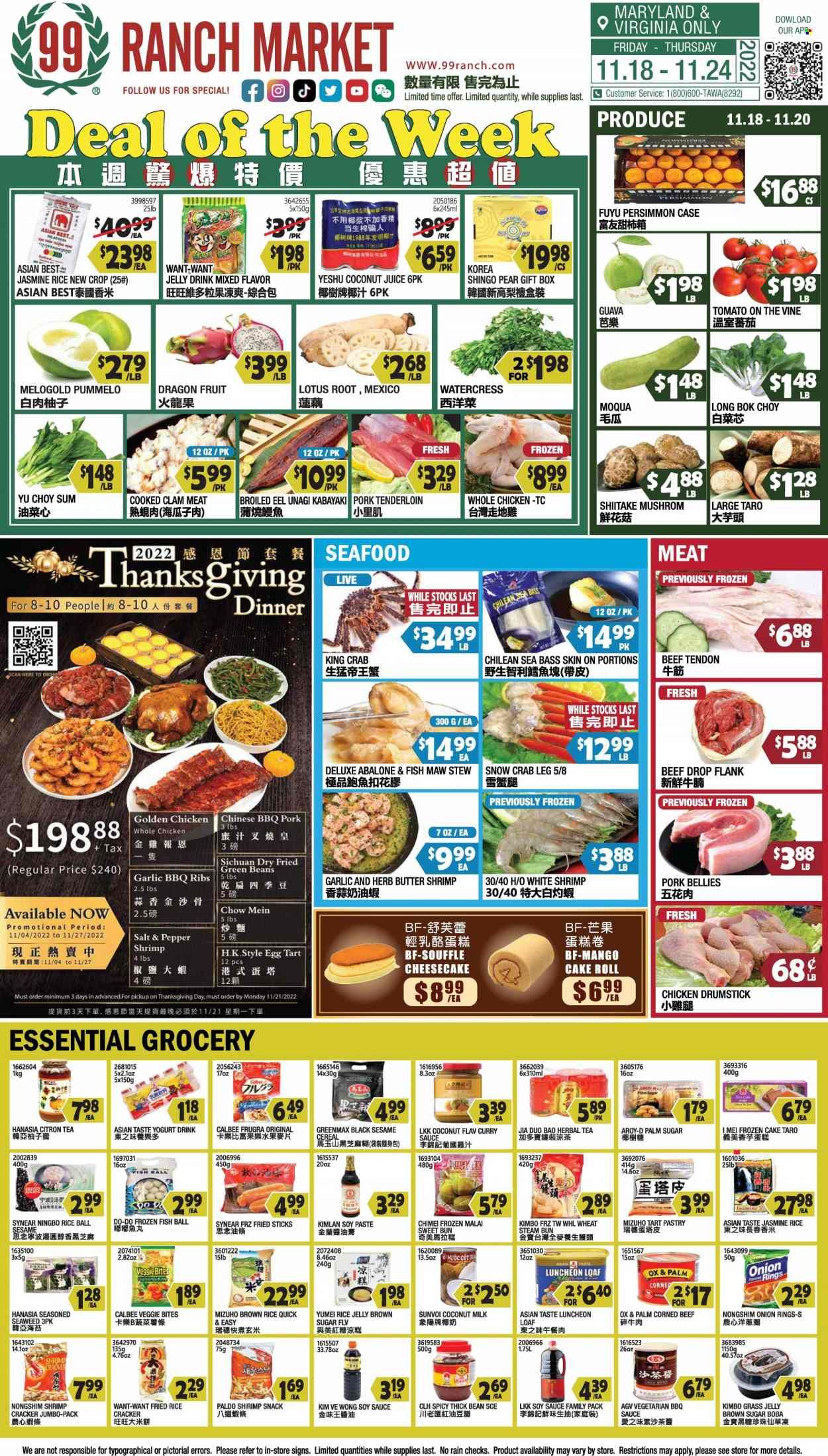99 Ranch Market (10, MD) Weekly Ad Flyer Specials November 18 to November 24, 2022