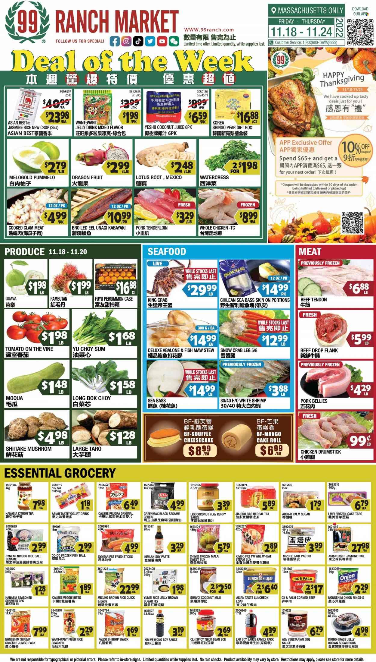 99 Ranch Market (47) Weekly Ad Flyer Specials November 18 to November 24, 2022