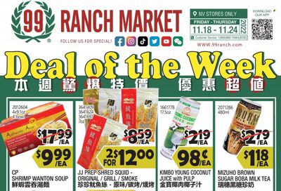 99 Ranch Market (NV) Weekly Ad Flyer Specials November 18 to November 24, 2022