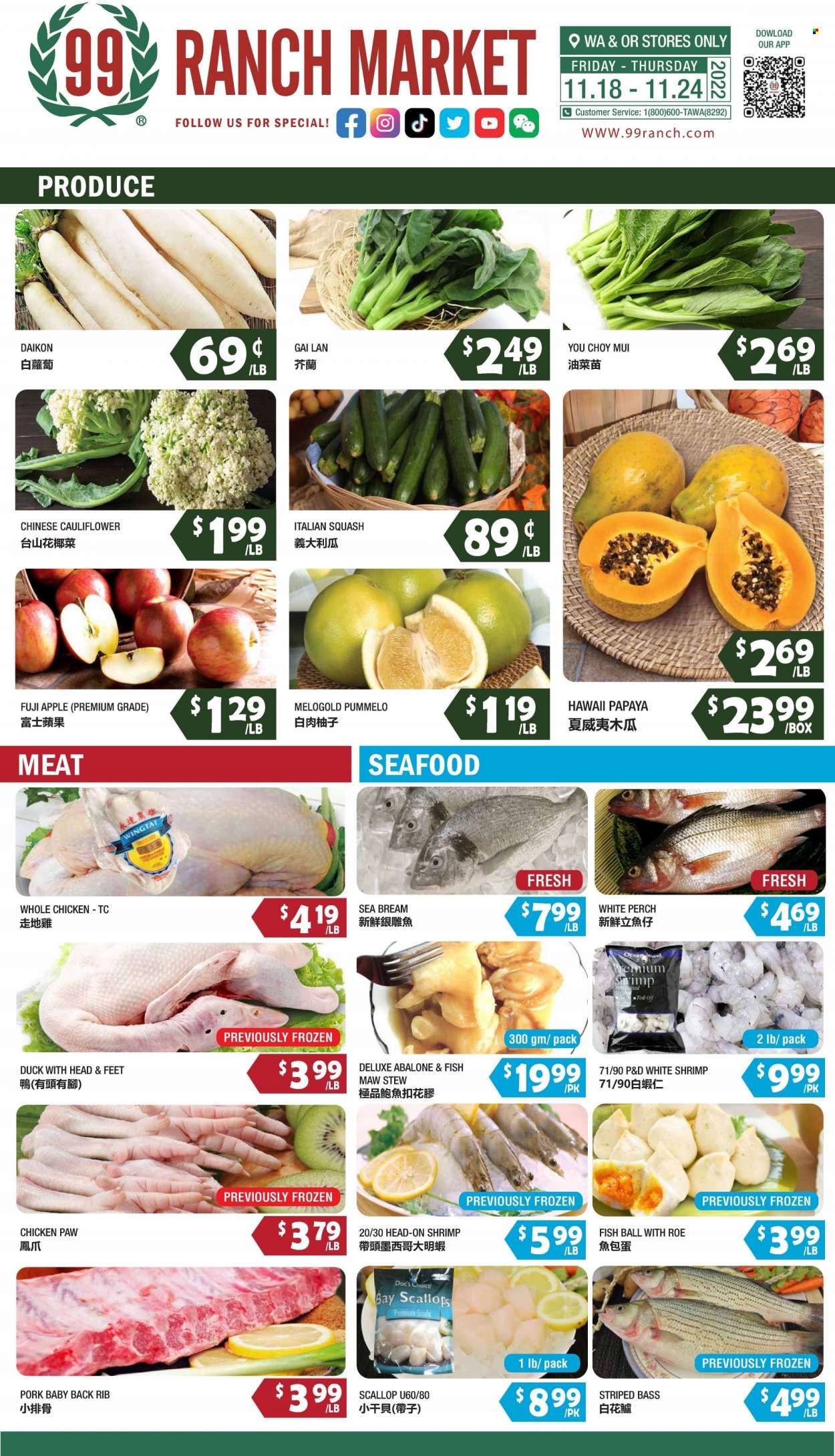 99 Ranch Market (WA) Weekly Ad Flyer Specials November 18 to November 24, 2022