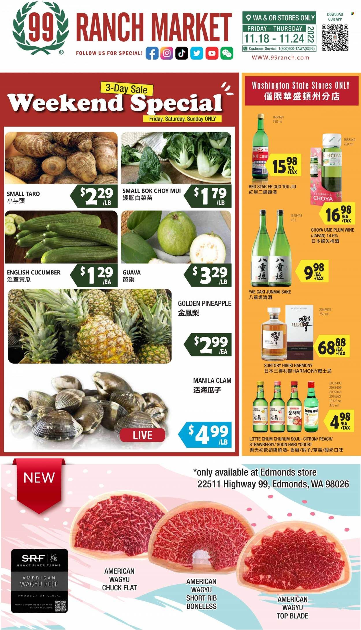99 Ranch Market (WA) Weekly Ad Flyer Specials November 18 to November 24, 2022