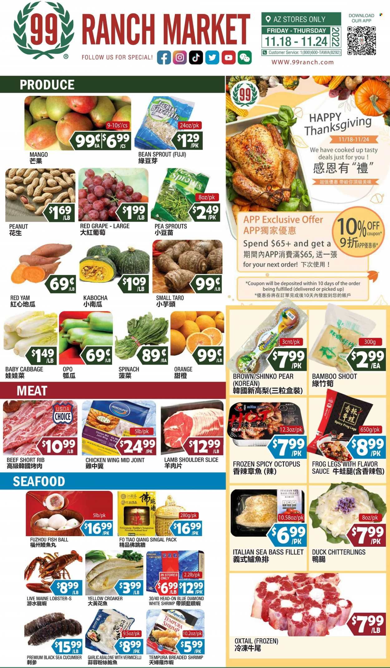 99 Ranch Market (19) Weekly Ad Flyer Specials November 18 to November 24, 2022