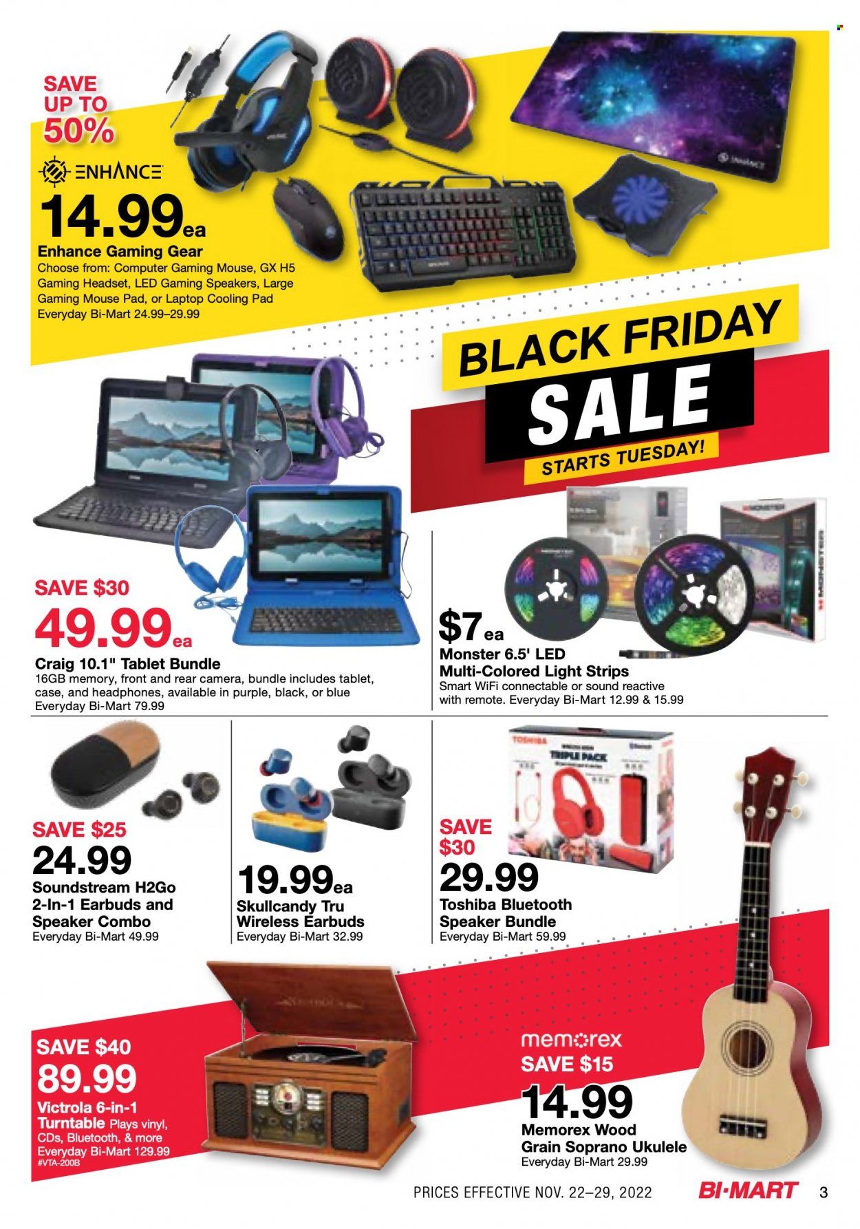 Bi-Mart (ID, OR, WA) Weekly Ad Flyer Specials November 22 to November 29, 2022