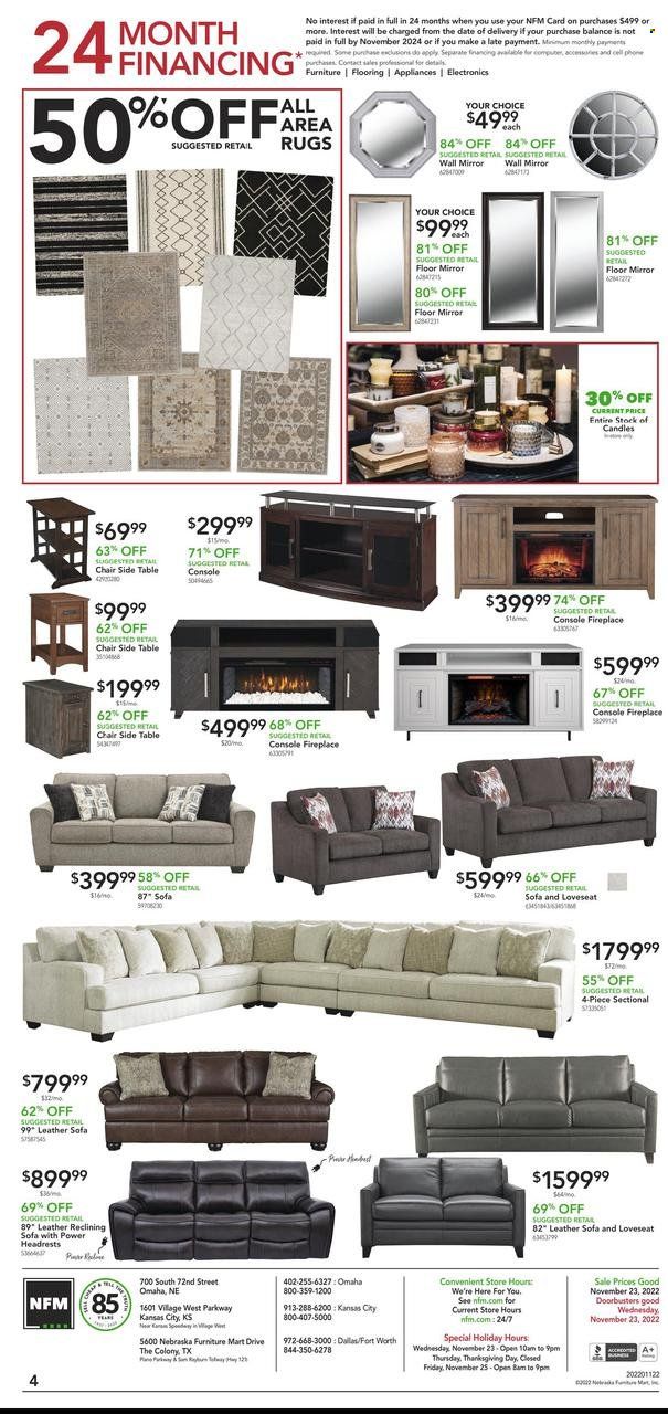 Nebraska Furniture Mart (IA, KS, NE, TX) Weekly Ad Flyer Specials November 23 to November 23, 2022