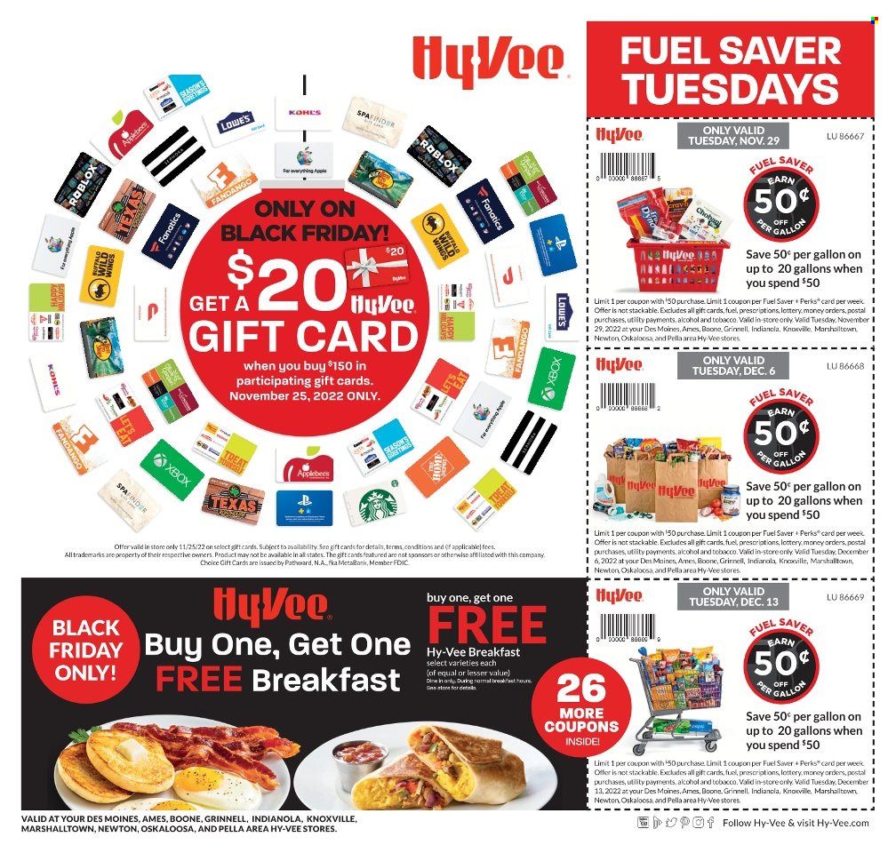 Hy-Vee (IA, IL, KS, MO) Weekly Ad Flyer Specials November 23 to December 20, 2022