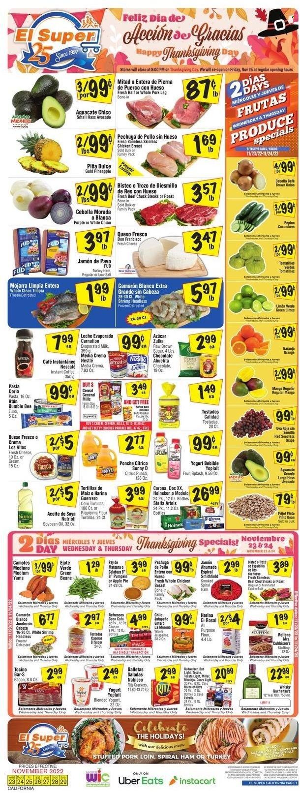 El Super (CA, NM, NV, TX) Weekly Ad Flyer Specials November 23 to November 29, 2022
