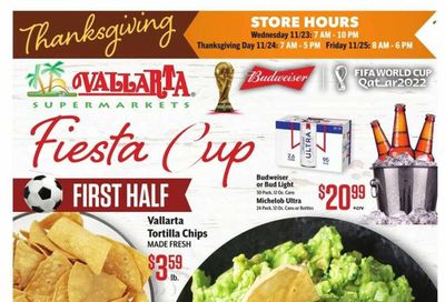 Vallarta (CA) Weekly Ad Flyer Specials November 23 to November 29, 2022