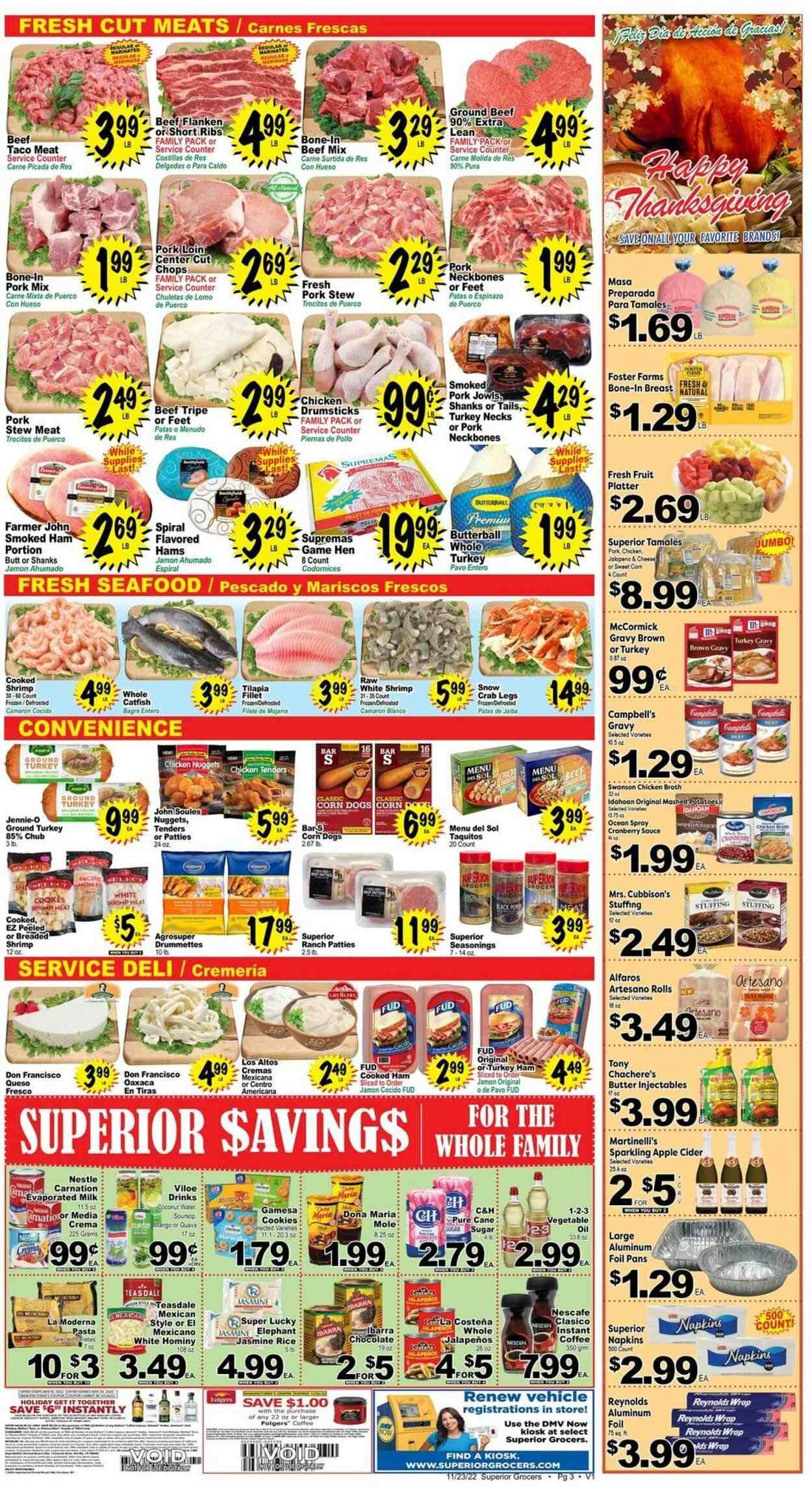 Superior Grocers (CA) Weekly Ad Flyer Specials November 23 to November 29, 2022