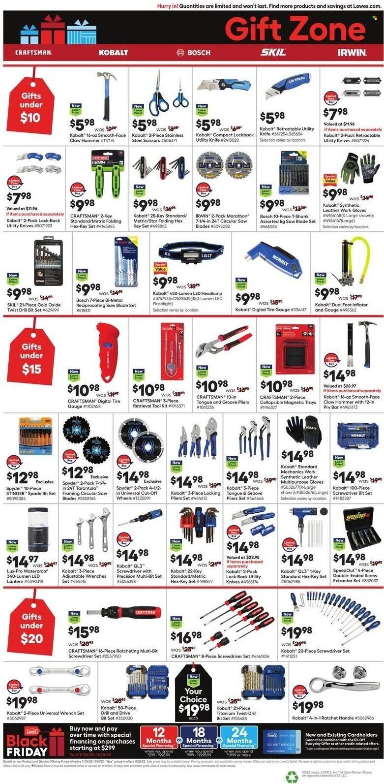 Lowe's Weekly Ad Flyer Specials November 24 to November 30, 2022