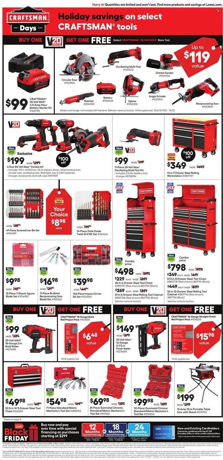 Lowe's Weekly Ad Flyer Specials November 24 to November 30, 2022