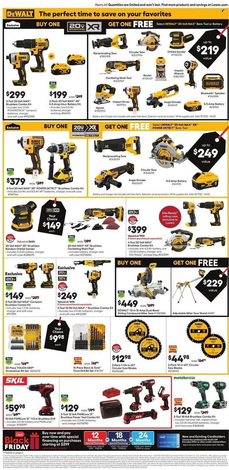 Lowe's Weekly Ad Flyer Specials November 24 to November 30, 2022