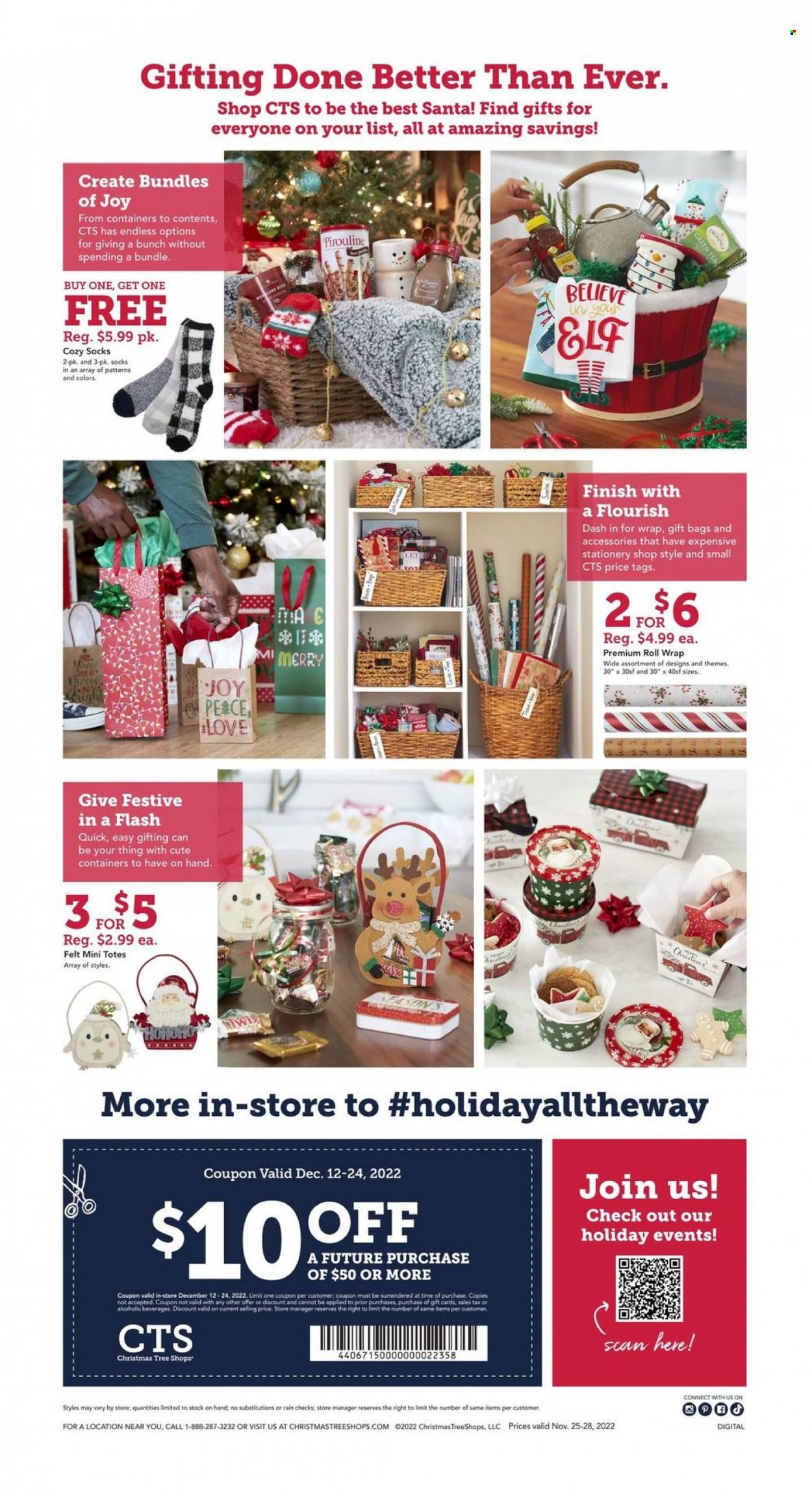 Christmas Tree Shops Weekly Ad Flyer Specials November 25 to November 28, 2022
