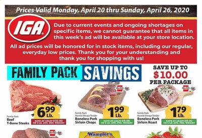 IGA (Kentucky) Weekly Ad & Flyer April 20 to 26