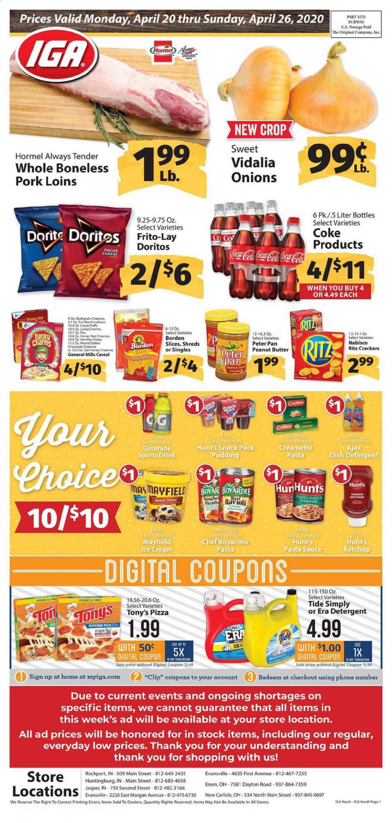 IGA (Indiana) Weekly Ad & Flyer April 20 to 26