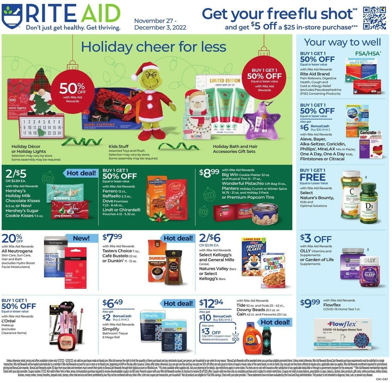 RITE AID Weekly Ad Flyer Specials November 27 to December 3, 2022