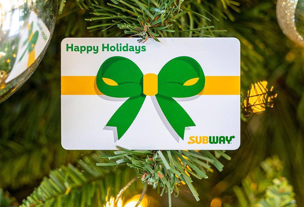 Buy a $25 Gift Card and Get a Free 6” Sub at Subway for a Limited Time Only this Holiday Season Buy a $25 Gift Card and Get a Free 6” Sub at Subway for a Limited Time Only this Holiday Season