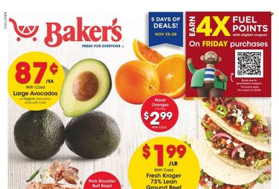 Baker's (NE) Weekly Ad Flyer Specials November 25 to November 29, 2022