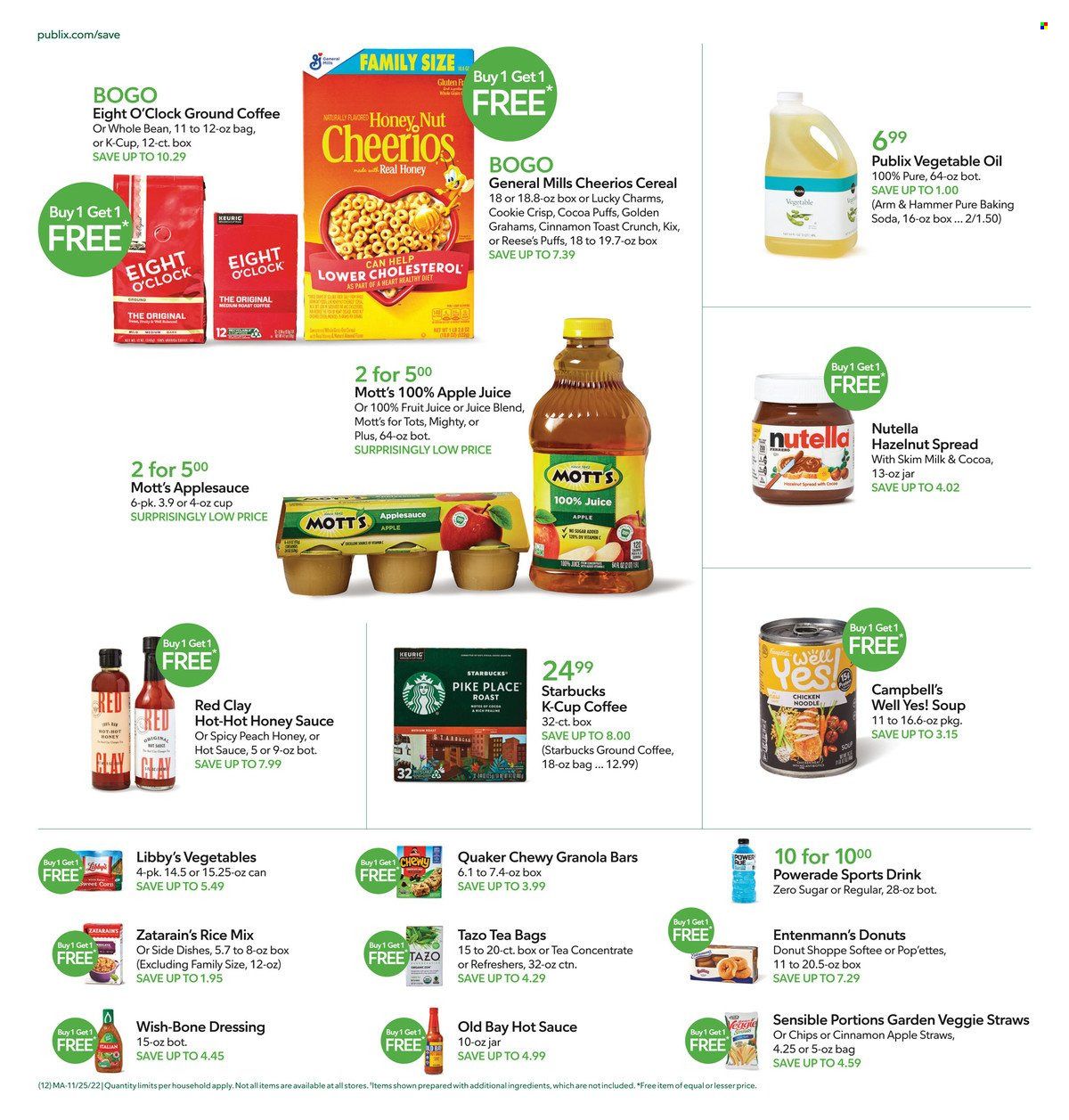 Publix (AL, FL, GA, NC, SC, TN) Weekly Ad Flyer Specials November 25 to November 30, 2022